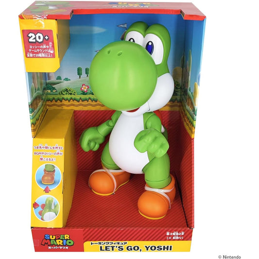 Sanei Boeki Talking Figure LET'S GO, YOSHI W19 x H30 x D17.2cm