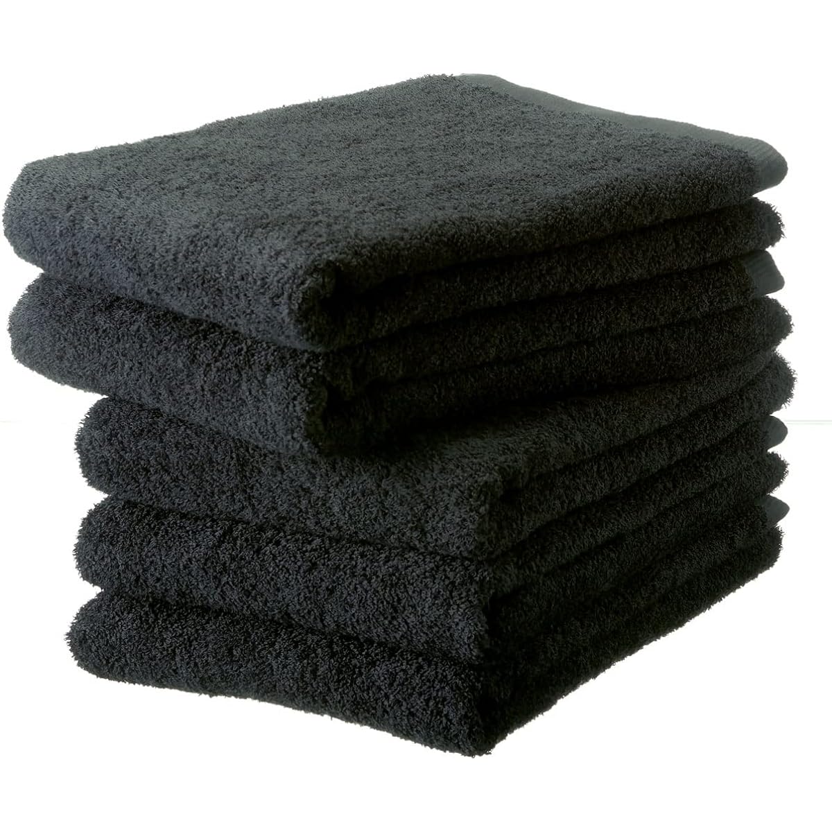 Hotel Bath Set of 5 Bath Towels Made in Japan Senshu Towel (Approx. 60 x 120cm) Charcoal Gray