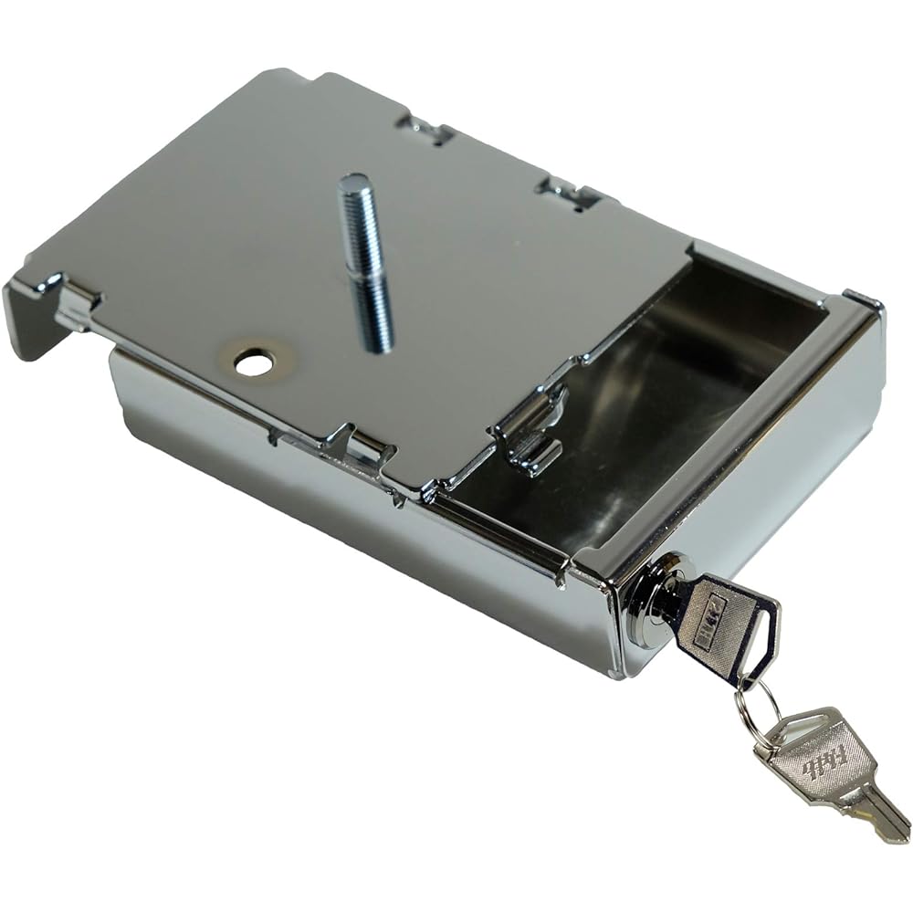 Terada Motors [ETC lock case] Aluminum hard case for storing ETC on-board equipment (chrome plated finish) EC11-NC [Center length bolt] For storing ETC on-board equipment made by Japan Radio JRM-21 Compatible with ETC2.0