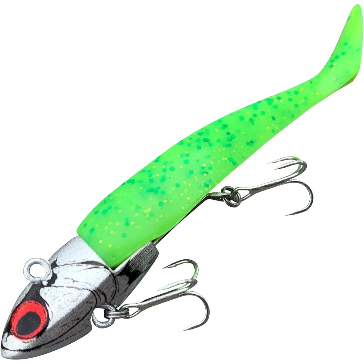 COREMAN Lure VJ-16 Vibration Jig Head Silver Head/Panic Green