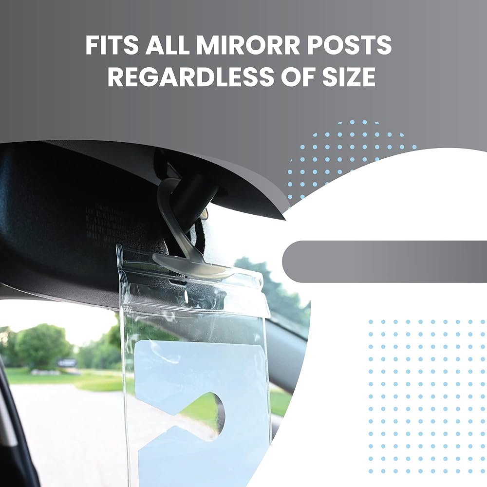 STROMGUARD Handicap Parking Plastic Holder Transparent Parking Personal PM Plator Holder Cover A large hanger accessories (2 packs)