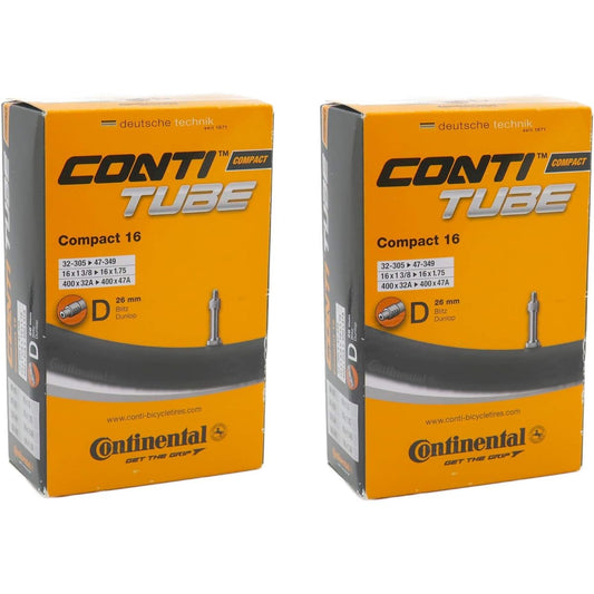 Set of 2 Continental Compact 16 English tube 16 x 1 3/8 to 16 x 1.75 (32-305/47-349,400x32A/400x47A) [Parallel import goods]