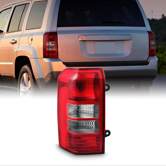 2008-2017 JEEP PATRIOT SUV Red Clear Tail Light Tail Lamp Brake Lamp Left Left Replacement