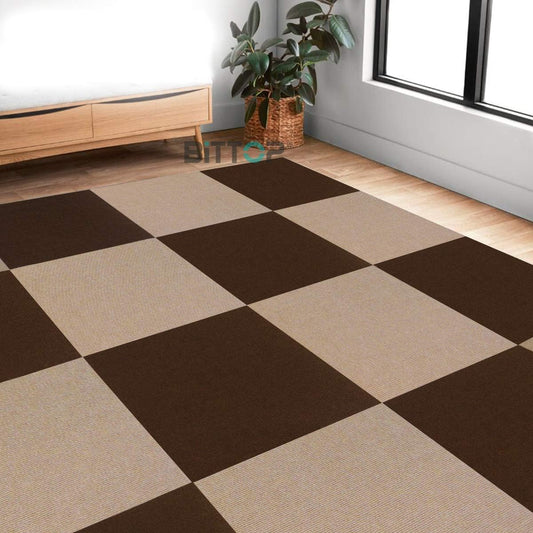 Joint Mat, Large Size, 45*45cm, 40 Pieces, Tile Mat Chair Mat, Suction Window Pita Sheet, No Slip, Soundproofing, Washable Carpet, Tile Carpet, Punch Carpet for Pets