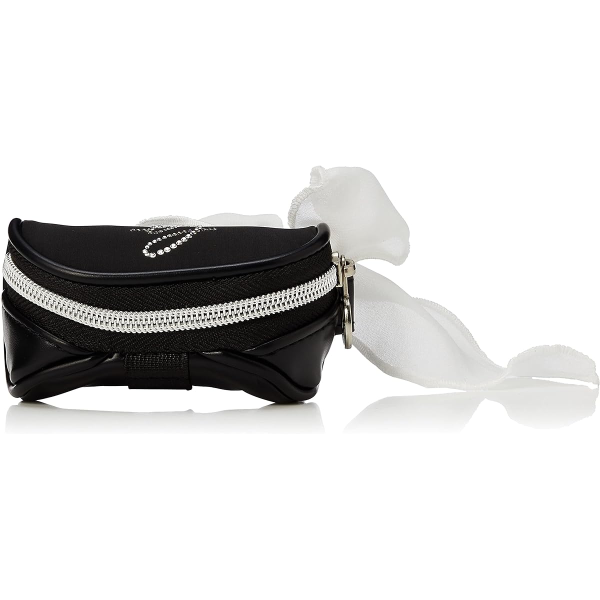 [DESCENTE GOLF] Golf Ball Holder [LUXE] Holds 2 Balls with Tee Holder Luxury Elegant Stylish DQCTJX61 Women's BK00 (Black)