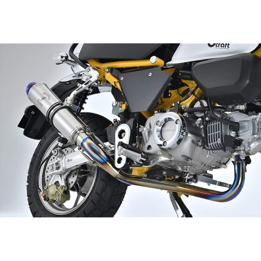 Gcraft Full Exhaust Wyvern Classic Muffler Monkey 125 MONKEY125 Titanium Polish R's Gear Collaboration 31283