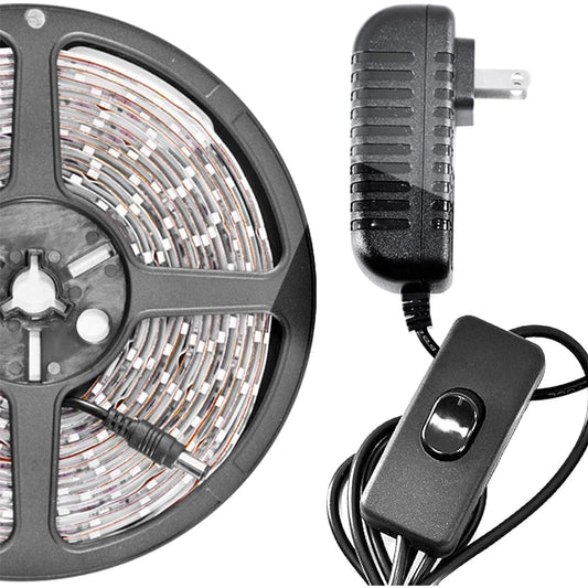 Biltek LK-SB-5M Blue On/Off Switch Control Kit (16.4ft 300 LED Light Smd3528 110V Plug)