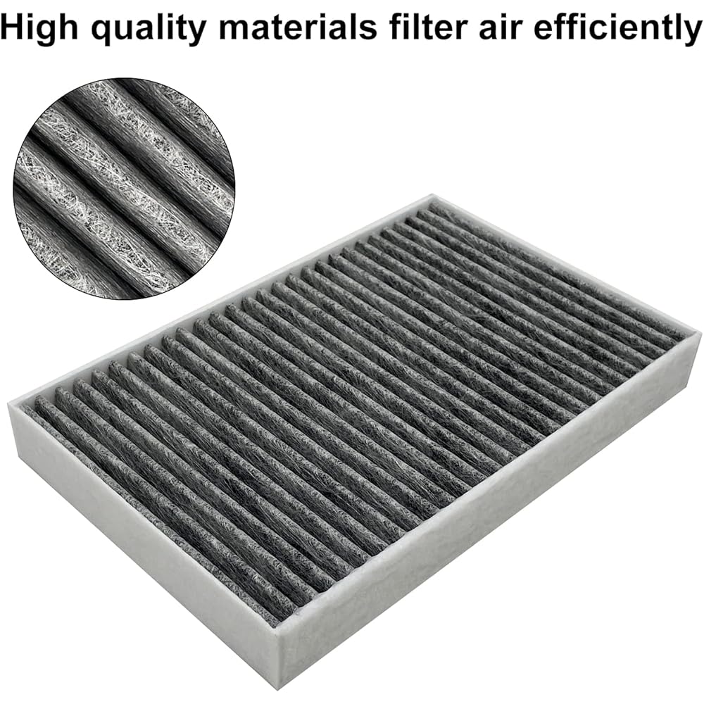 JOJOMARK Tesla Model S cabin Air filter with activated carbon 2012-2015 Model S 1035125-00-A (2012-2015 Activated Charcoal)