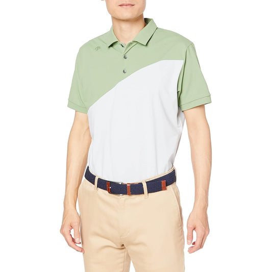 [DESCENTE] Short Sleeve Shirt, Fast Dry, Sweat Absorbent, Quick Drying UVCUT UPF50+ Stretch Golf DGMVJA17 Men's