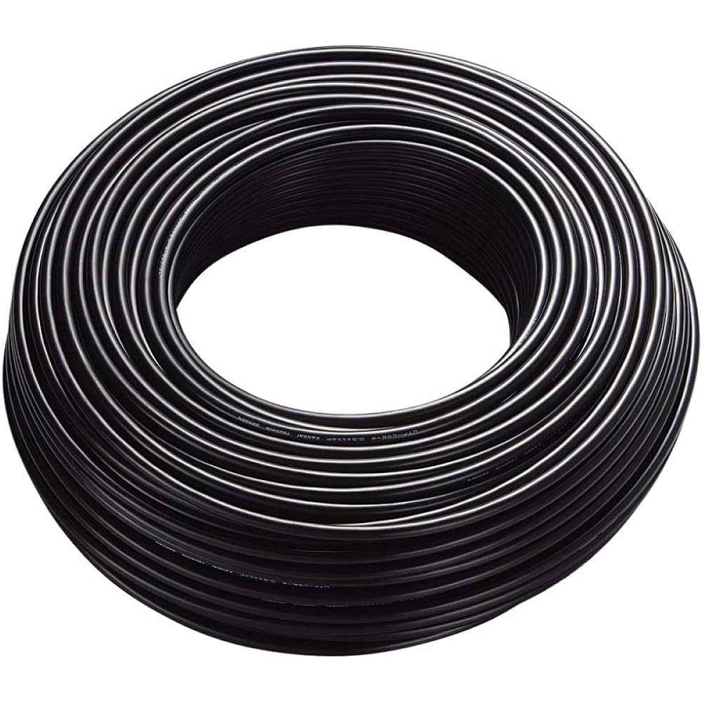 ELECOM LAN Cable 100m Homemade Outdoor Compatible CAT5e Black LD-VAPFR/BK100