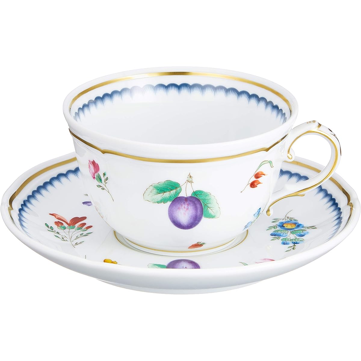 RICHARD GINORI Italian Fruit Tea Cup & Saucer [Parallel Import] 03-2995/3055