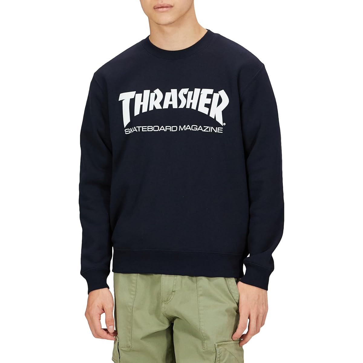 [Thrasher] Men's Crew Neck Sweatshirt (Brand Logo) [TH8401 / MAG LOGO CREW] Standard