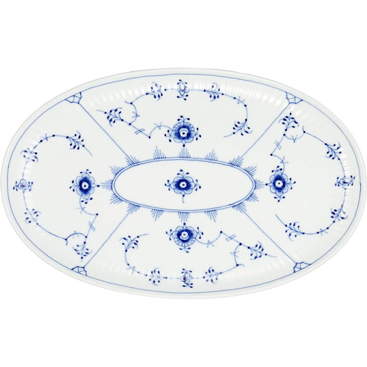 [Regular Imported Product] Royal Copenhagen Blue Fluted Plain Oval Dish Plate 23.5cm Wedding Gift Present 1016759