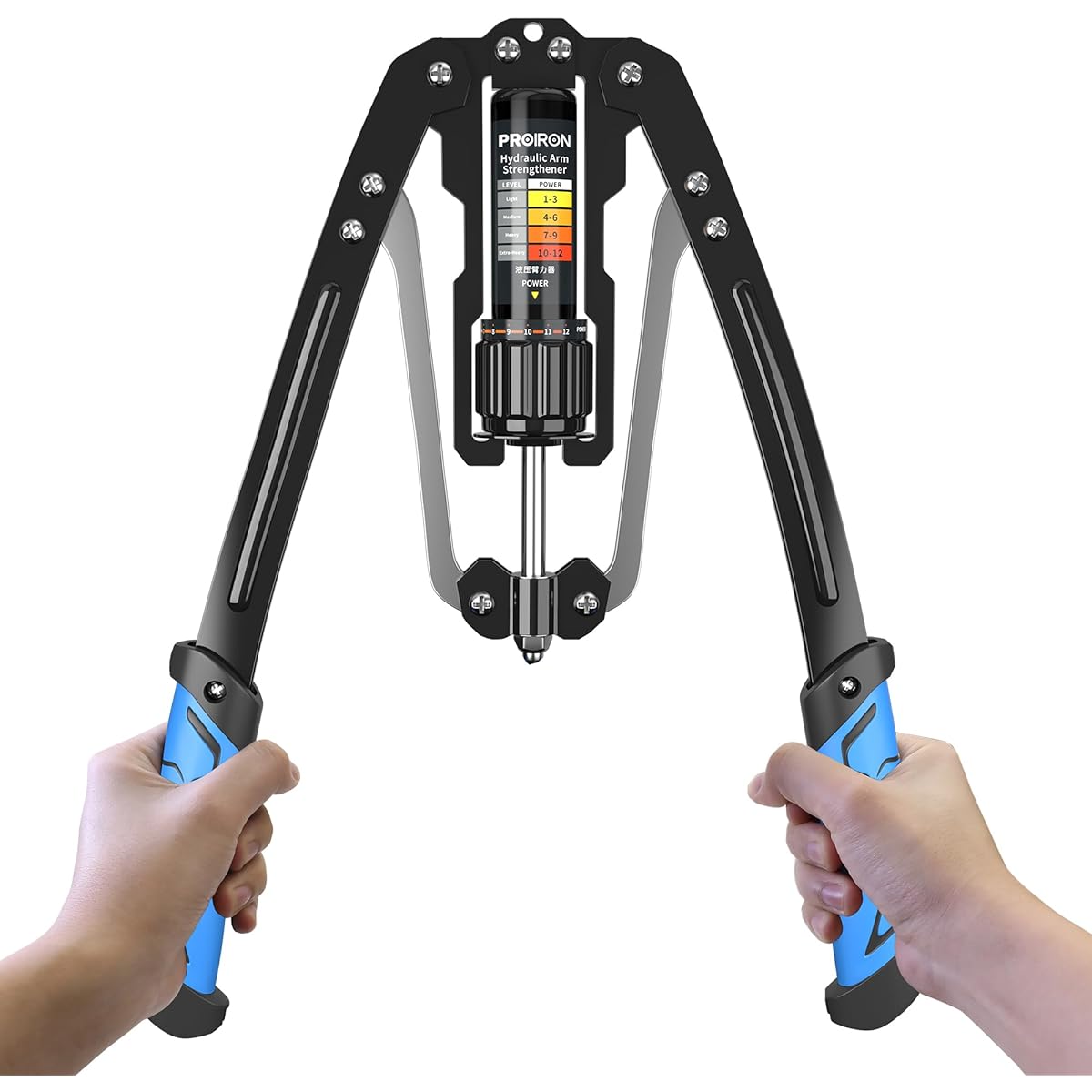 PROIRON Arm Bar, Hydraulic Expander, Arm Bar, Muscle Training, Pectoralis Major, Pectoral Muscle, Adjustable 10-200kg, Training Equipment, For Home Use, Japanese Instruction Manual Included, Genuine Product