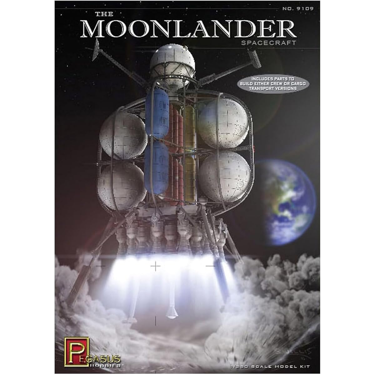 Pegasus Hobby 1/350 Moonlander "Dr. Von Braun's Lunar Surface Probe" Plastic Model Kit PH9109