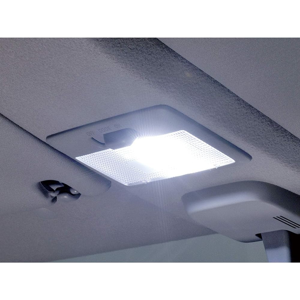 Carmate Car LED Room Lamp GIGA T8×29・T10×31 15000K 65lm 1 piece Cool Blue White Light BW255