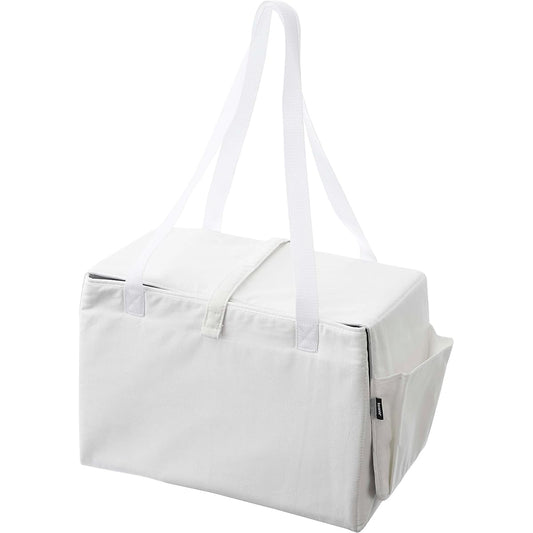 Yamazaki Jitsugyo Sewing Machine Storage Bag White Approximately W46 x D25 x H31cm (Assembled Size: Excluding Handle) Tower Tower Can also be used as an ironing mat Sewing tools storage 6118