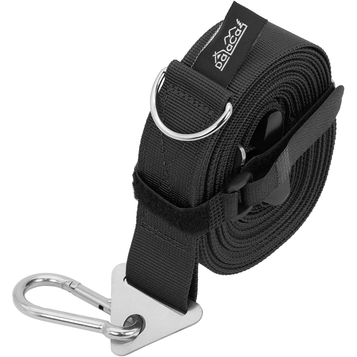 DaLaCa Ogawa Tension Tarp Extension Belt Setting Tape, One-Touch Length Adjustment 5.2m, Load Capacity 200kg, Tensioning Instructions, Storage Bag, Bundling Band Included