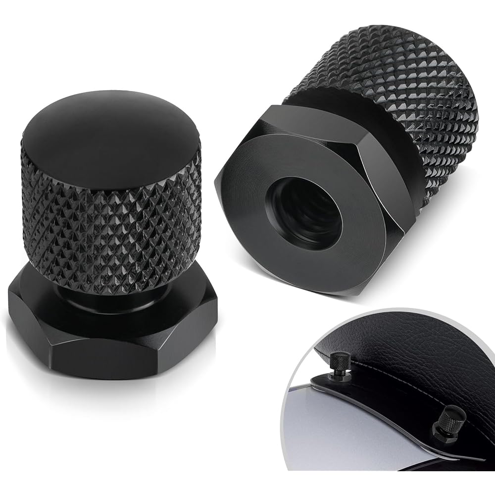 ANONEMOTO Solo Seat Nut Solo Seat Mount Nut Black for Harley-Davidson 1997-2023 Touring Street Glide Road Glide Road King Softail