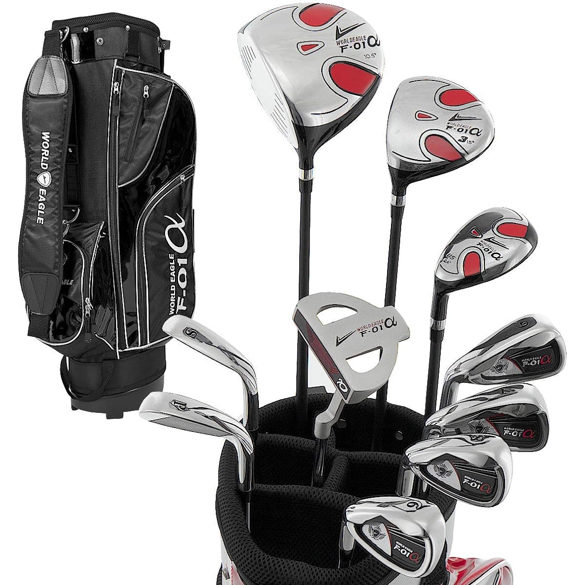 WORLD EAGLE F-01α Men's Golf Club Full Set Left Flex R WE-J-F-01-MLH-BK