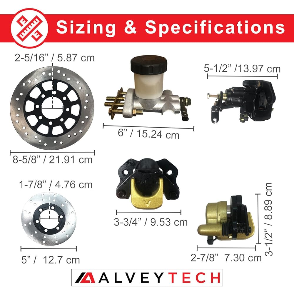 MONSTER MOTION Brake Kit Master Caliper Caliper For Go -Cart