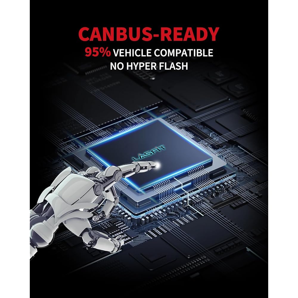 LASFIT 3157 LED Winker Light 3156 3057 4157 4057 4057 Blinker bulb CANBUS Anti -Hyper Flash No resistance required 2023 Upgrade standard socket Automobile Bright Amber 2 Packs