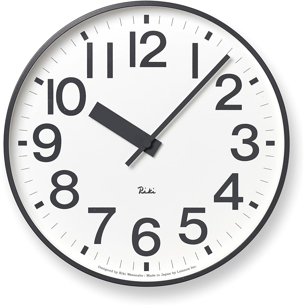 Lemnos Wall Clock Riki Public Clock Analog Aluminum WR22-07