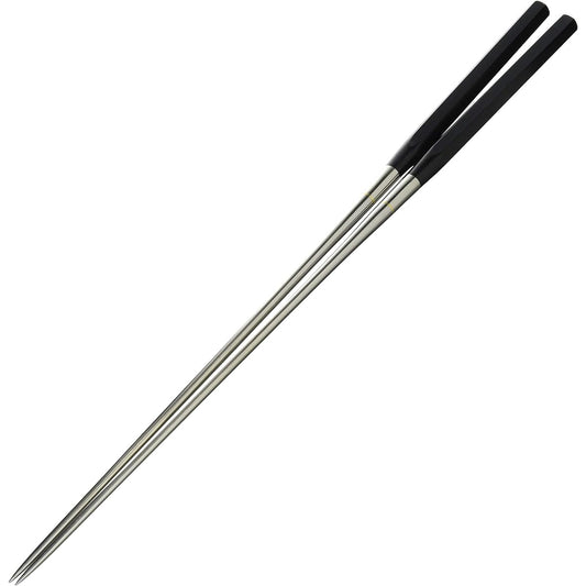 Honyaki stainless steel black plywood hexagonal handle chopsticks 240mm