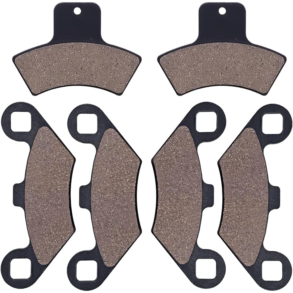 Cyleto Front and Rear Brake Pads for POLARIS Scrambler 400 2x4 4x4 1998 1999 2000 2001 2002 / Scrambler 500 2 x 4 4 x 4 1998 1999 2000 2001 2002 2003 2004