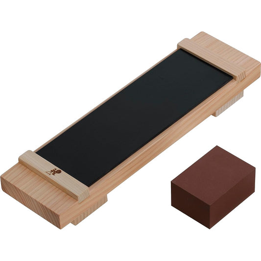 MIYABI "Toishi Pro Basic Sharpening Kit Made in Japan" Whetstone Stand Whetstone Sharpener Knife [Authorized Japanese Product] 34536-000