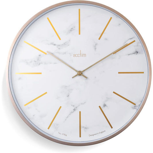 Acctim acctim CLOCKS LUXE wall clock AC29432 London Marble/Brass
