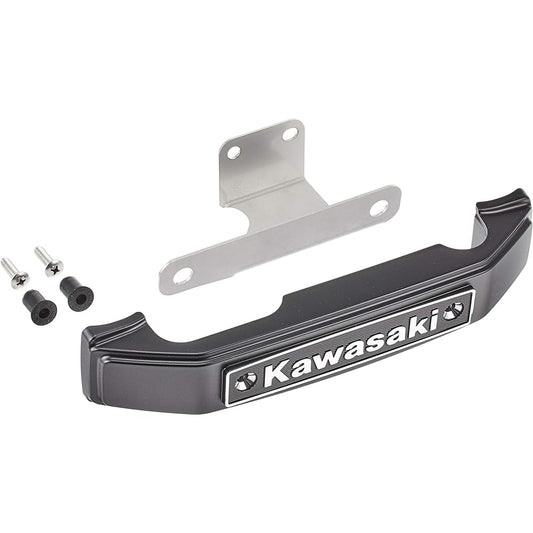 PMC Stem Emblem Set Z900RS Kawasaki Lowercase Mounting Stay Included Black 189-1026