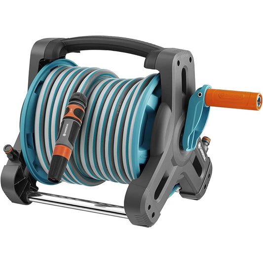 GARDENA Classic Hose Reel 10: Garden Hose Set (Includes Hose Reel and 10 m Hose) 08010-20 Made in Germany
