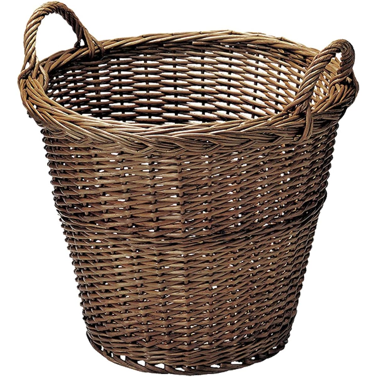 Yamashita Kogei Basket Dark Brown φ38 x H33/40cm Boiled Willow Stand Basket B 33813