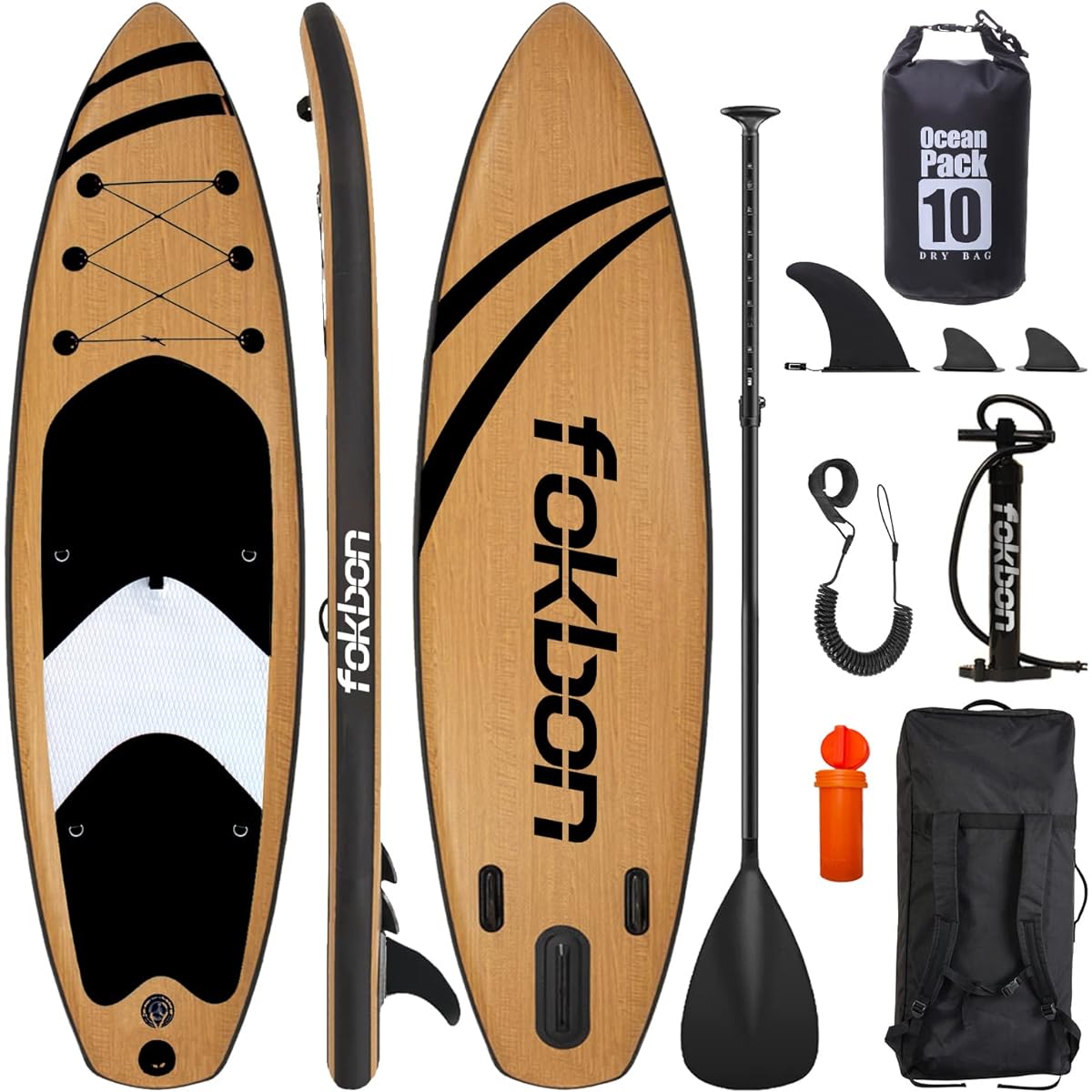 SUP Board Sup Board SUP Inflatable Stand Up Paddle Board Length 320cm Width 81cm Thickness 15cm Safe Load 150kg Durable Stability Ultra Light Anti-Slip Beginner Fitness Surfing River Boating Yoga Fishing Pump D-Ring Full Set Inflatable Surfboard Summer…