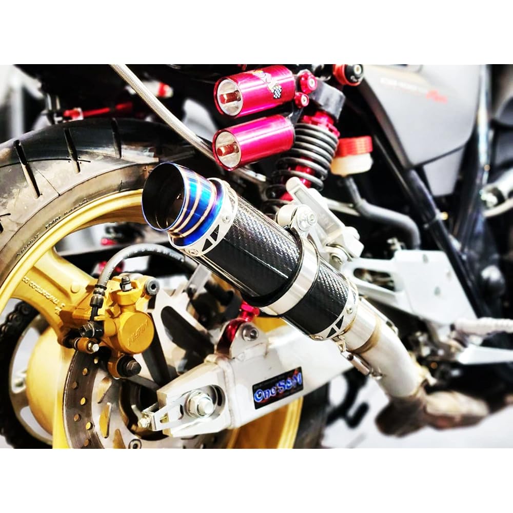 W2-58CB Compatible with genuine exhaust pipe 50.8mm 50.8φ Muffler mid-pipe included Slip-on Real Wet Carbon Silencer Ver. Muffler silencer set for CB400SF NC42 only