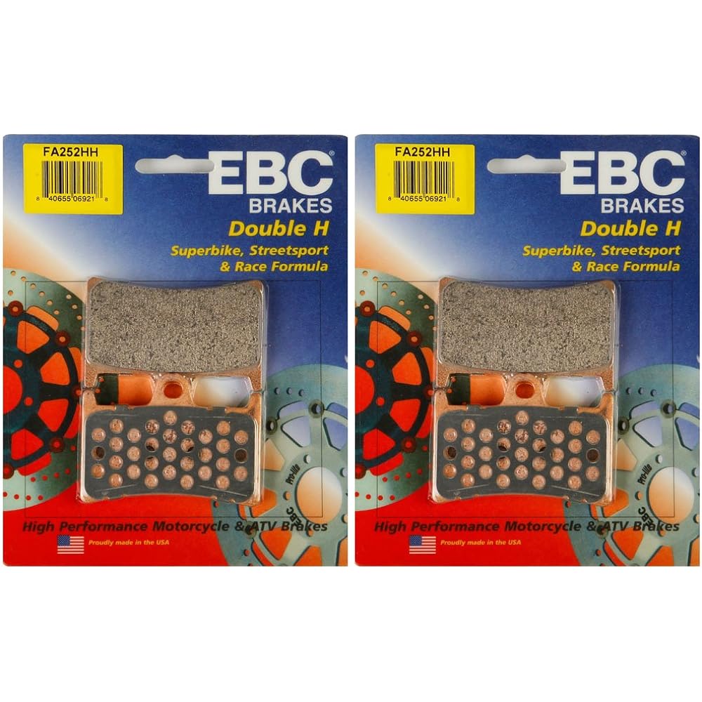 EBC Double H Sit Metal Brake Pad FA252HH (2 packs -sufficient 2 rotor)