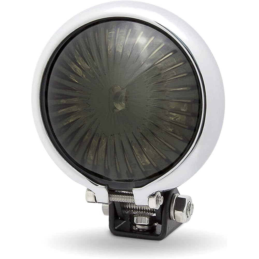 Motorcycle Stop Light Tail Light LED Black Chrome Besel Retro Custom Project