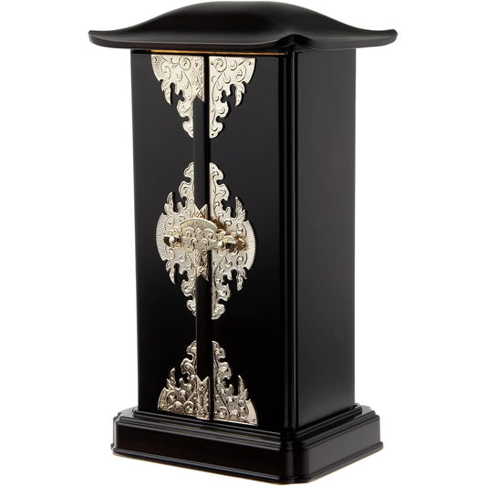 Zushi-shaped mini Buddhist altar, compact Buddhist altar equipment, modern and stylish, small Buddhist altar, also for hand-held memorial services for pets, tabletop Buddhist altar, lower altar stand (altar stand), chest, unnecessary small Buddhist altar