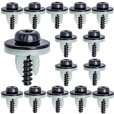 REXKA T30 Engine Plash Shield Guard Under Tray Cover Screw Bolt Nut Clip Kit Ford Focus Fusion Escape Explorer C-MAX Transit Connectorinkan MKC 15 pieces set