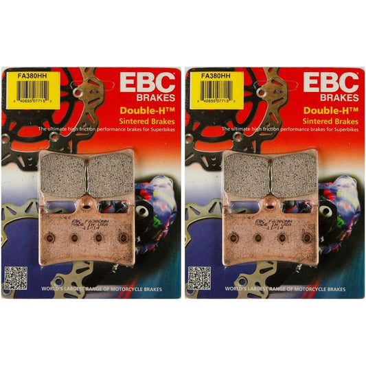 EBC Double H Sit Metal Brake Pad FA380HH (2 Packs -2 Rotor enough)