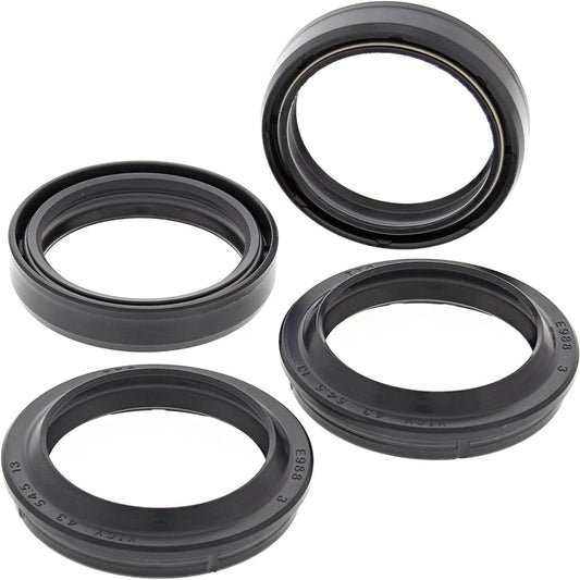 All Balls Racing 56-133 Fork & Dust Seal Kit Compatible/Replacement for Aprilia, Buell, Caviga, Honda, Kawasaki, Suzuki