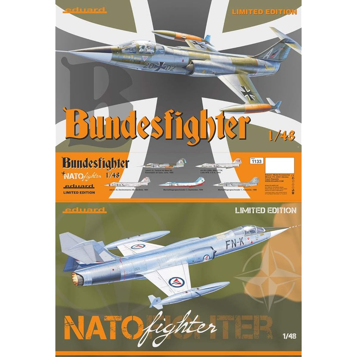 Eduard 1/48 Luftwaffe/NATO F-104 Limited Edition Plastic Model EDU1133