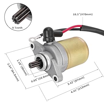 Polaris Predator 90 Sportsman 90 Scramver 90 Outlaw 50 ATV Starter Motor