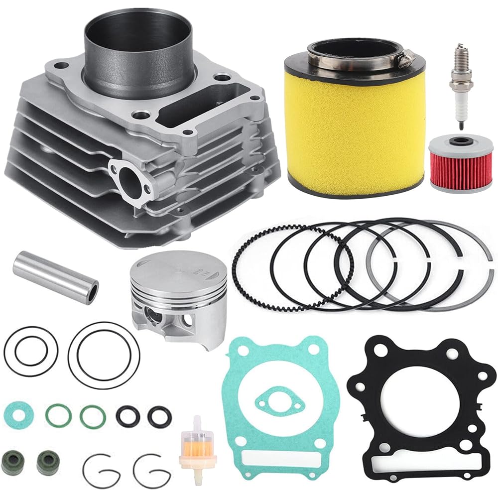 XIAOWEI Cylinder Top End Rebuild Kit for Honda TRX300 TRX300FW Fourtrax 300 1988-2000 4x4 2x4 Replacement # 12100-HC4-000 with 74mm Piston