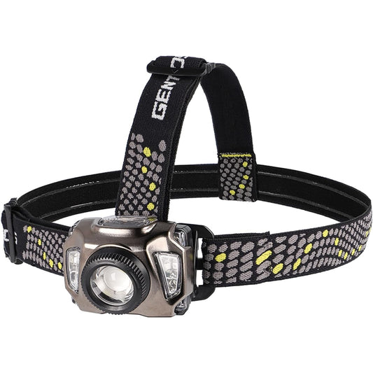 GENTOS LED headlight USB rechargeable [Brightness 670 lumens/Practical lighting 2.5 hours/Dustproof/Splashproof] Uses dedicated rechargeable battery or 3 AAA batteries (sold separately) Axley AR-100H