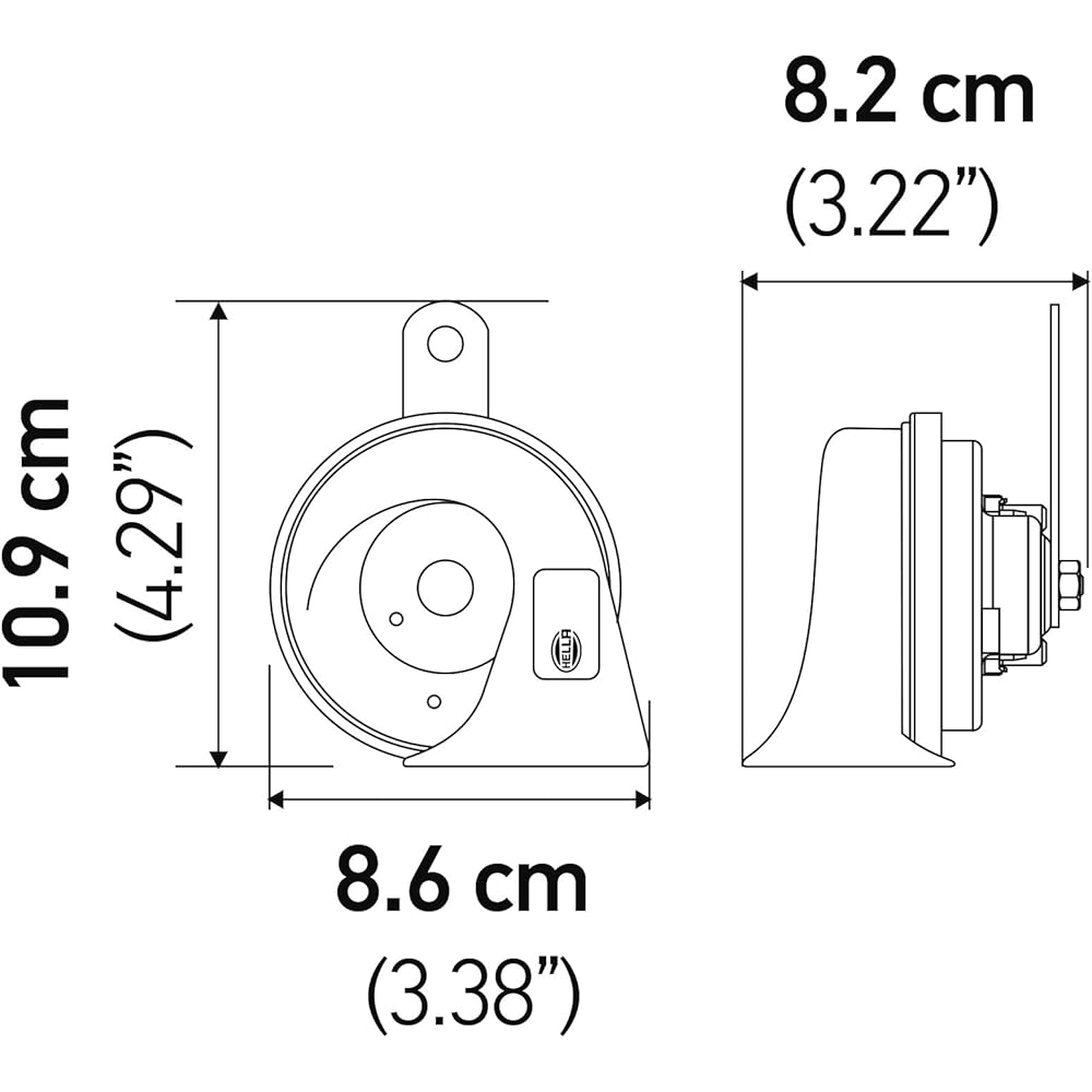 Hella 012010971 Twin Tone Trumpet Black Horn Kit