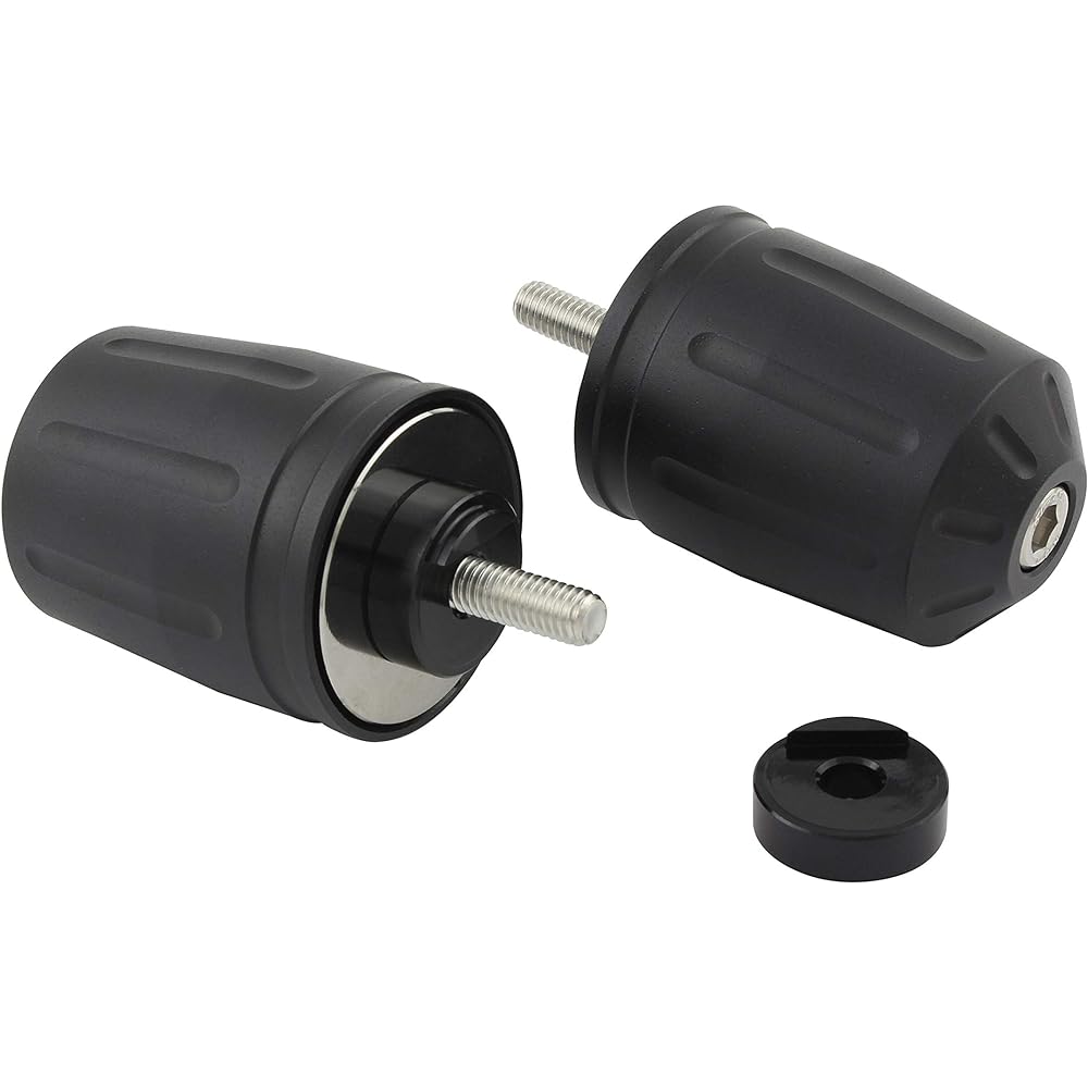 POSH Motorcycle Supplies Handlebar End Ultra Heavy Bar End Type 2 For Yamaha Genuine Handlebar M6 Type YZF-R25 and Others Matte Black 033699-26-10