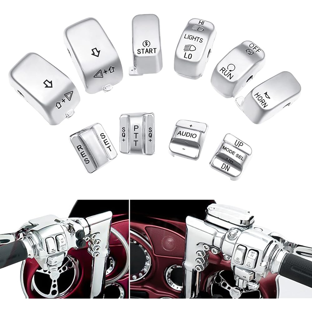 Chrome Hand Control Switch Housing Cap Harley Davidson Electric Ride 1996-2013