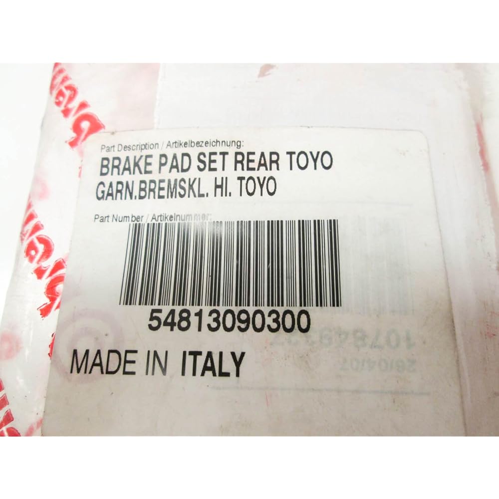 54813090300 BRAKE PAD SET REAR TOYO KTM Husqvarna Brake Pad Brembo